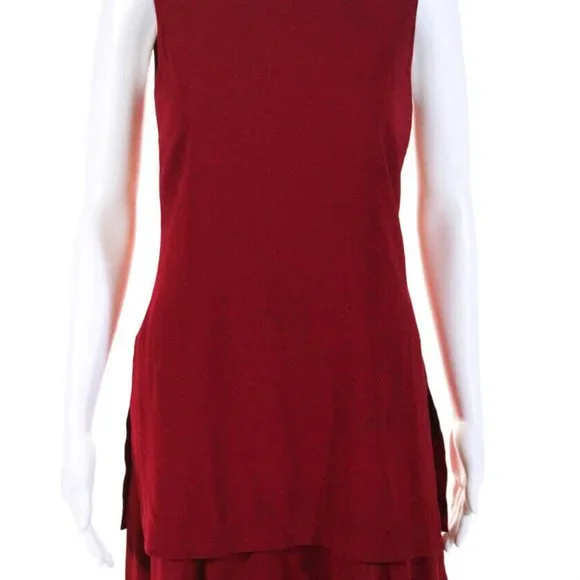 Theory Malkan Dress Size 4 Red - Picture 2 of 6